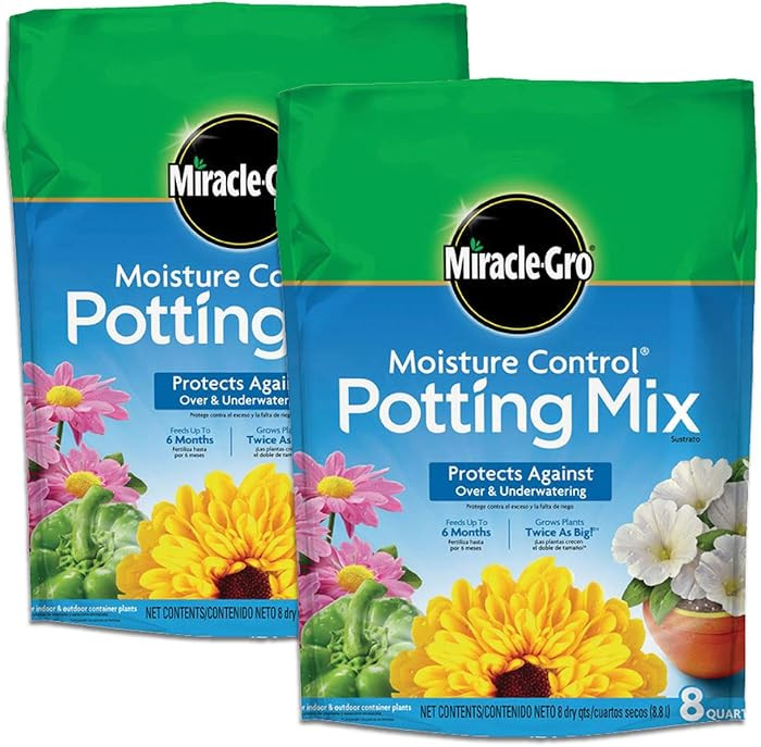 Miracle-Gro Moisture Control Potting Mix - Plant Soil For Container Plants, Protects against Over... | Amazon (US)