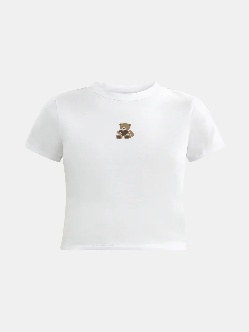 No Boundaries Sleepwear Graphic Baby Tee, Women's - Walmart.com | Walmart (US)