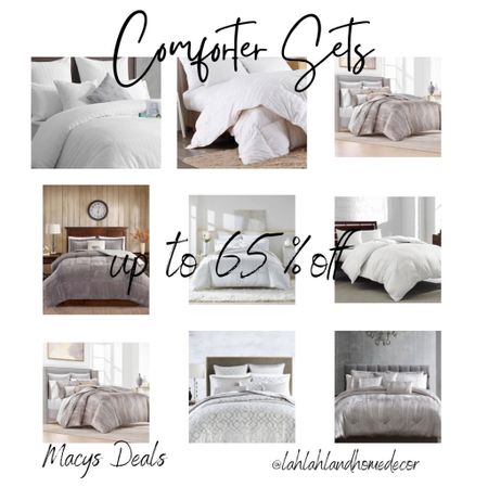 Save up to 65% off comforter sets from Macys 😀 Bedding | Bedroom | Home accents 

#LTKsalealert #LTKGiftGuide #LTKhome