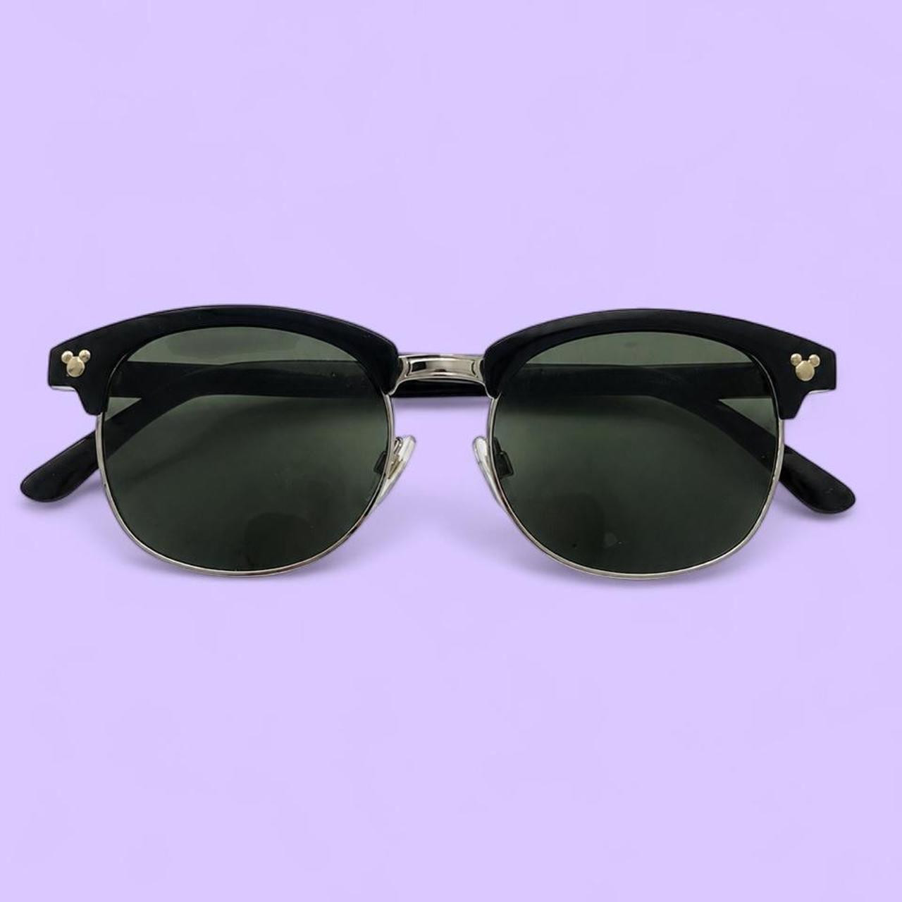 Disney Women's Sunglasses - Black/Green | Depop US