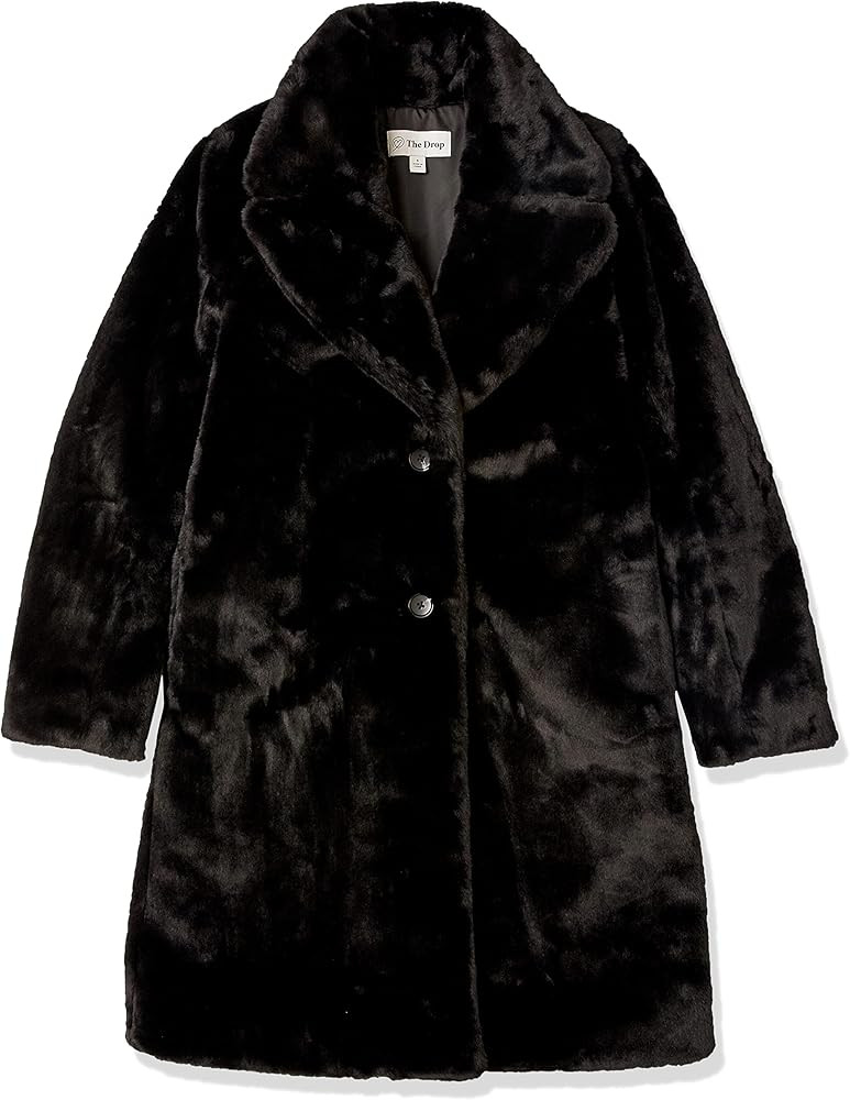 The Drop Women's Kiara Loose-Fit Long Faux Fur Coat | Amazon (US)