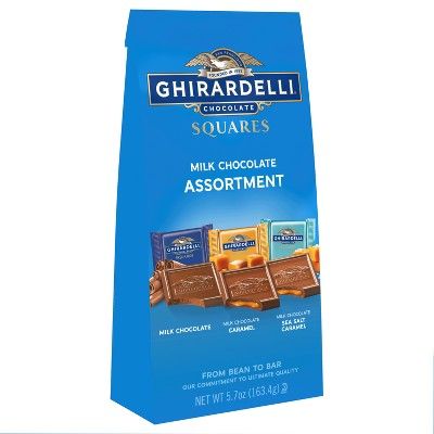 Ghirardelli Milk Assorted Squares Bag Candy - 5.7oz | Target