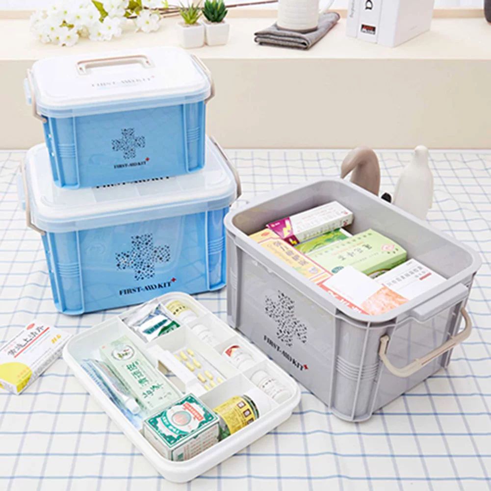 Windfall First Aid Emergency Kit Large Capacity Medicine Box Container Storage Organizer | Walmart (US)