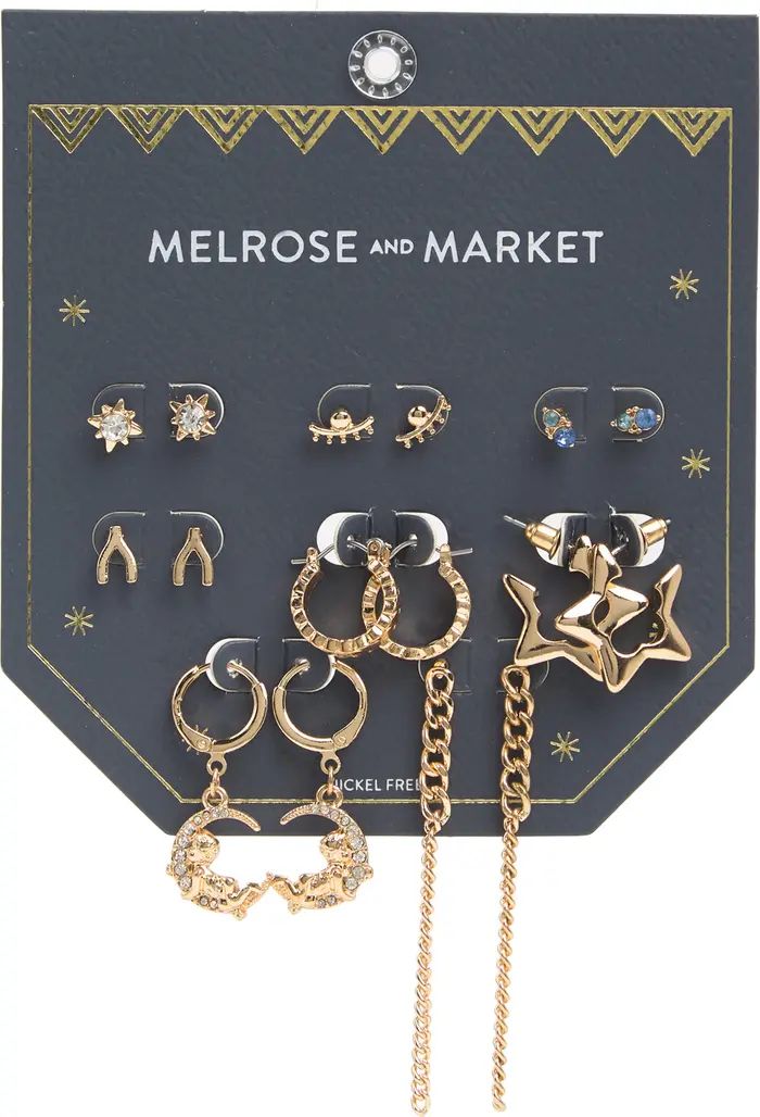 Melrose and Market Pack of 8 Celestia Stud & Dangle Earrings | Nordstromrack | Nordstrom Rack