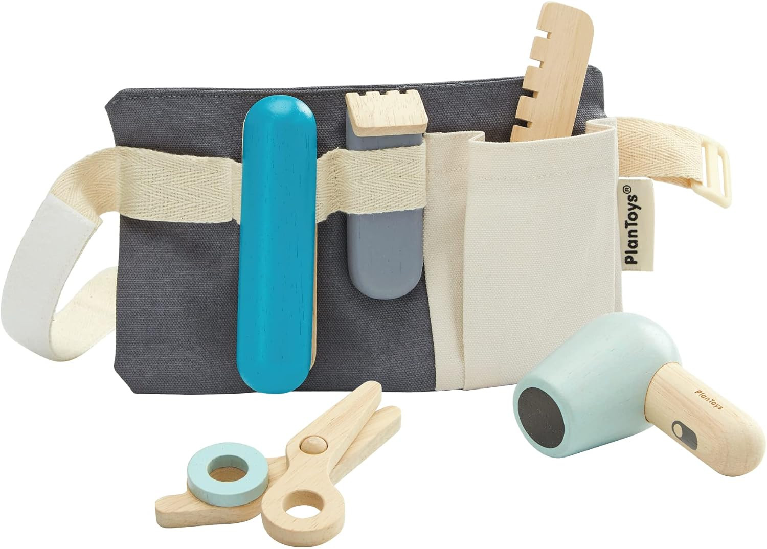 PlanToys Hair Dresser Pretend Play and Role Play Set (3492) | Sustainably Made from Rubberwood an... | Amazon (US)