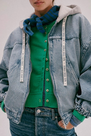We The Free Iggy Hooded Denim Jacket | Free People (Global - UK&FR Excluded)