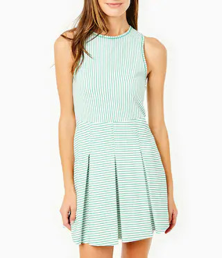 Striped Racquet Performance Dress | Dillard's