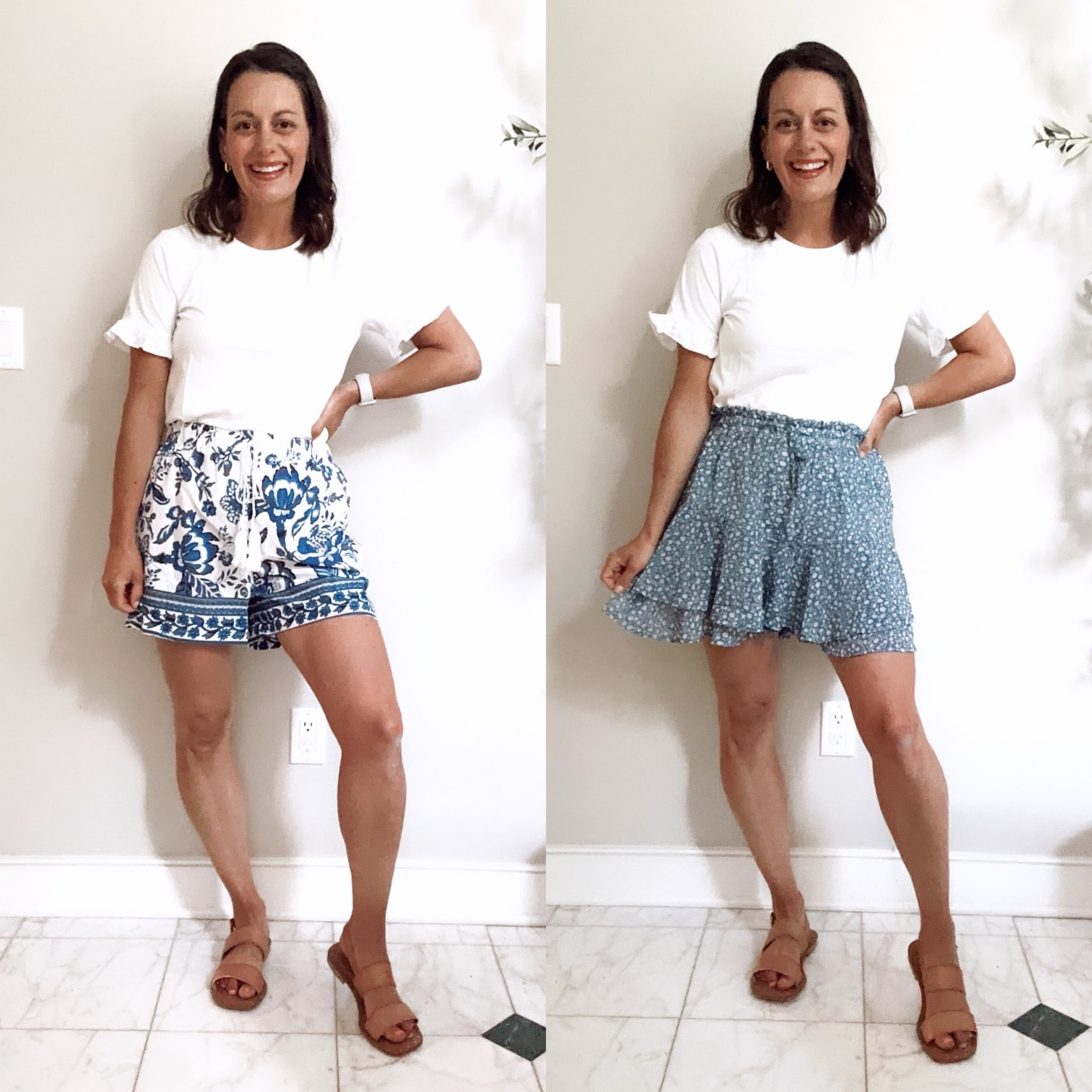 Amazon summer outfit idea! Amazon skort, Amazon patterned shorts both run true to size.

#LTKover40 #LTKstyletip #LTKfindsunder50