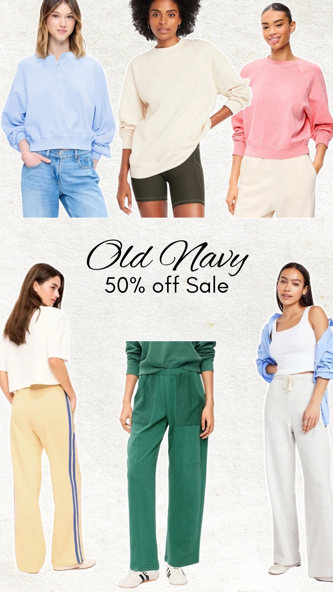 Old Navy - 50% off sweatpants and sweatshirts 

#LTKsale #LTKwinter #LTKcanada