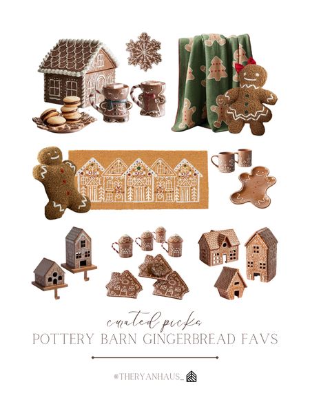 How fun are all these gingerbread finds from Pottery Barn! I absolutely love how festive all of these pieces are. From cookie jars, serving platters, and mugs to stocking holders and small villages! If you love Gingerbread inspired decor, these finds are perfect! 

#LTKhome #LTKHoliday #LTKstyletip