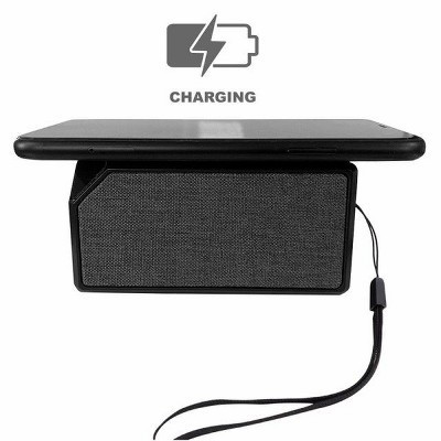 Link 2 in 1 Fabric Mini Bluetooth Speaker with Wireless Charging | Target