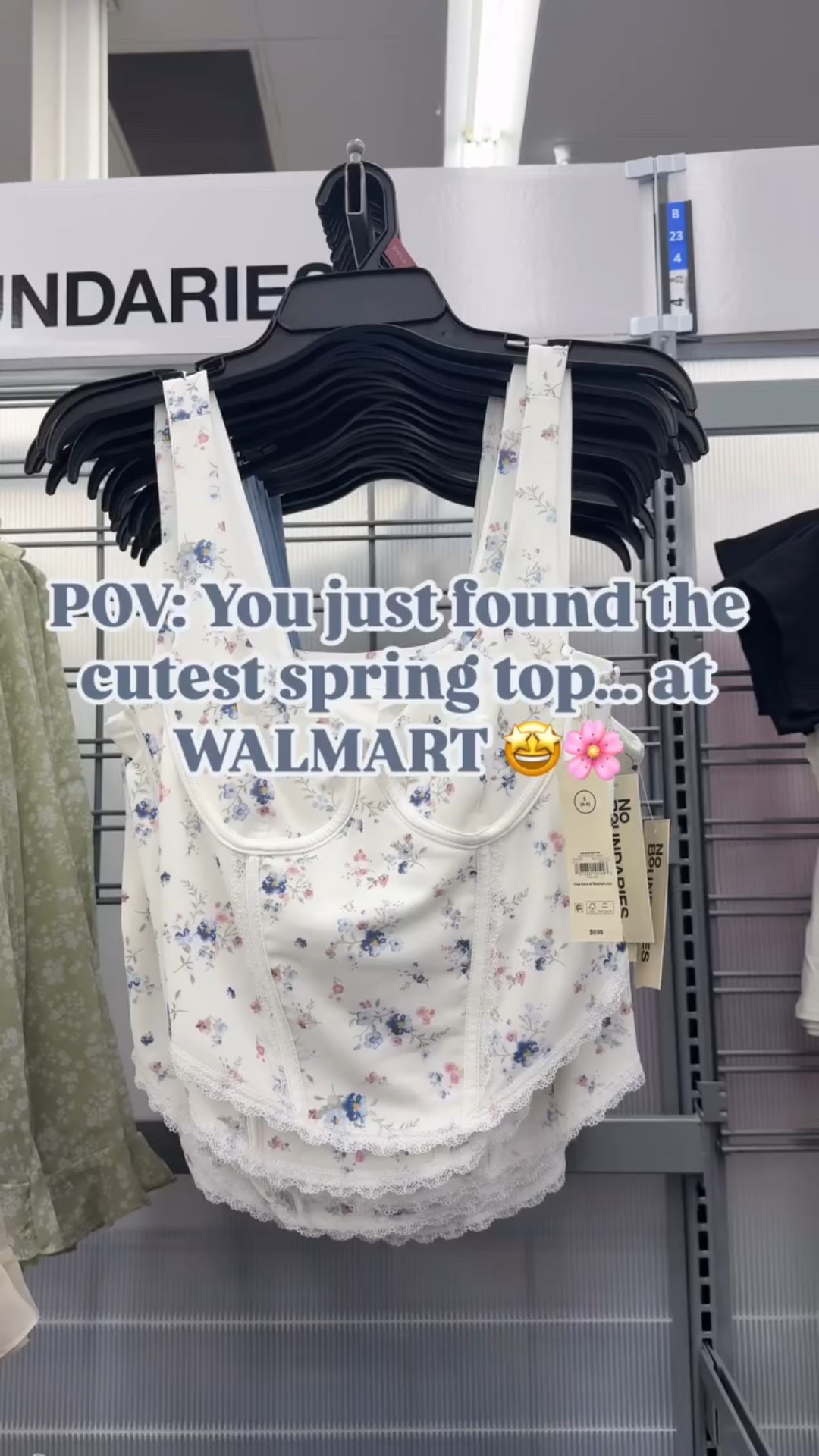 I don’t gatekeeping Walmart fashion… IYKYK… Walmart is secretly serving fashion 
The corset no boundaries top is selling fast and is only $9.98 and the green ruffle top is $12.98 🤍 
 

 

#walmartfinds #walmartfashion #walmartspring #noboundaries #springfashioninspo #walmartclothes #affordablefashion #womensclothing #walmartgems #ltkstyletip #ltkstyletip #ltkunder50 #walmartaesthetic #walmart

#LTKStyleTip #LTKSeasonal #LTKFindsUnder50