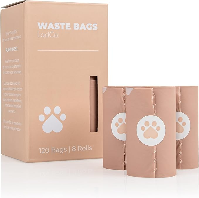 Bio-Based Dog Poop Bags, Silky Soft & Leak-Proof, Lavender-Scented, Made from Cornstarch – 8 Ro... | Amazon (US)