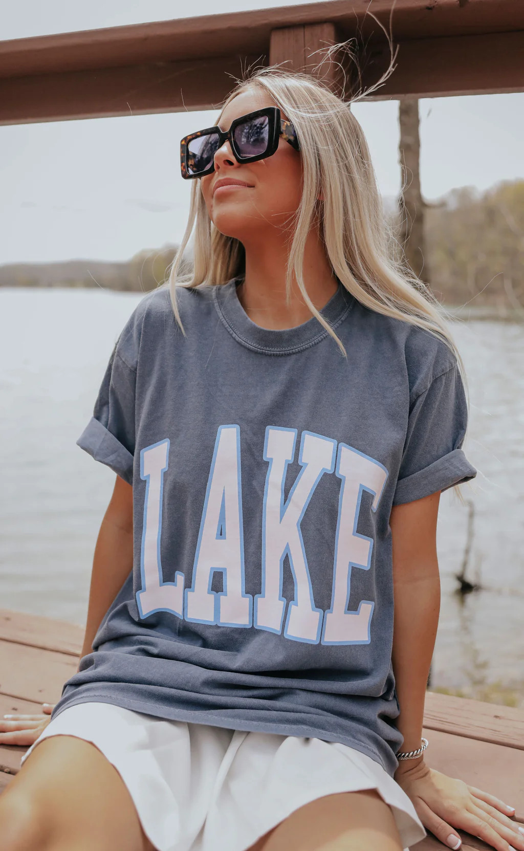 charlie southern: lake t shirt - blue | RIFFRAFF