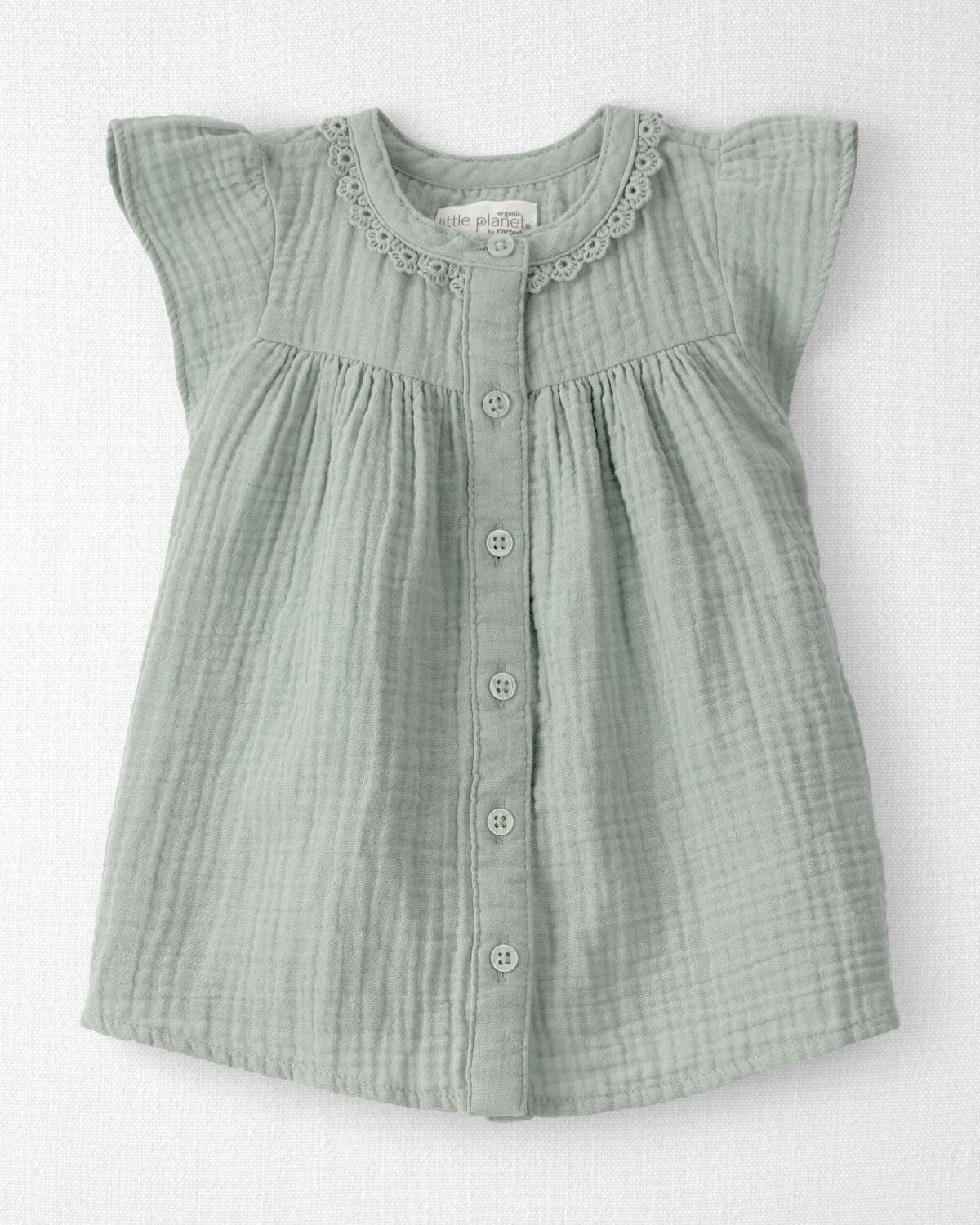 Baby Girl Organic Cotton Gauze Dress - Little Planet | Carter's | Carter's Inc