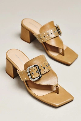 Intentionally Blank Wynona Thong Heels | Anthropologie (US)