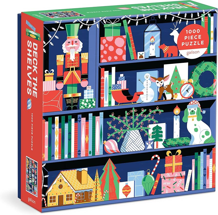 Galison Deck The Shelves – 1000 Piece Puzzle Fun and Challenging Activity with Bright and Bold ... | Amazon (US)