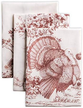 Maison d' Hermine Kitchen Towels Set of 3 100% Cotton 20" x 27.5" Reusable Cloth Tea Dish Towels ... | Amazon (US)