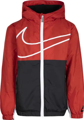 Kids' Swoosh Fleece Lined Windrunner Jacket | Nordstrom Rack