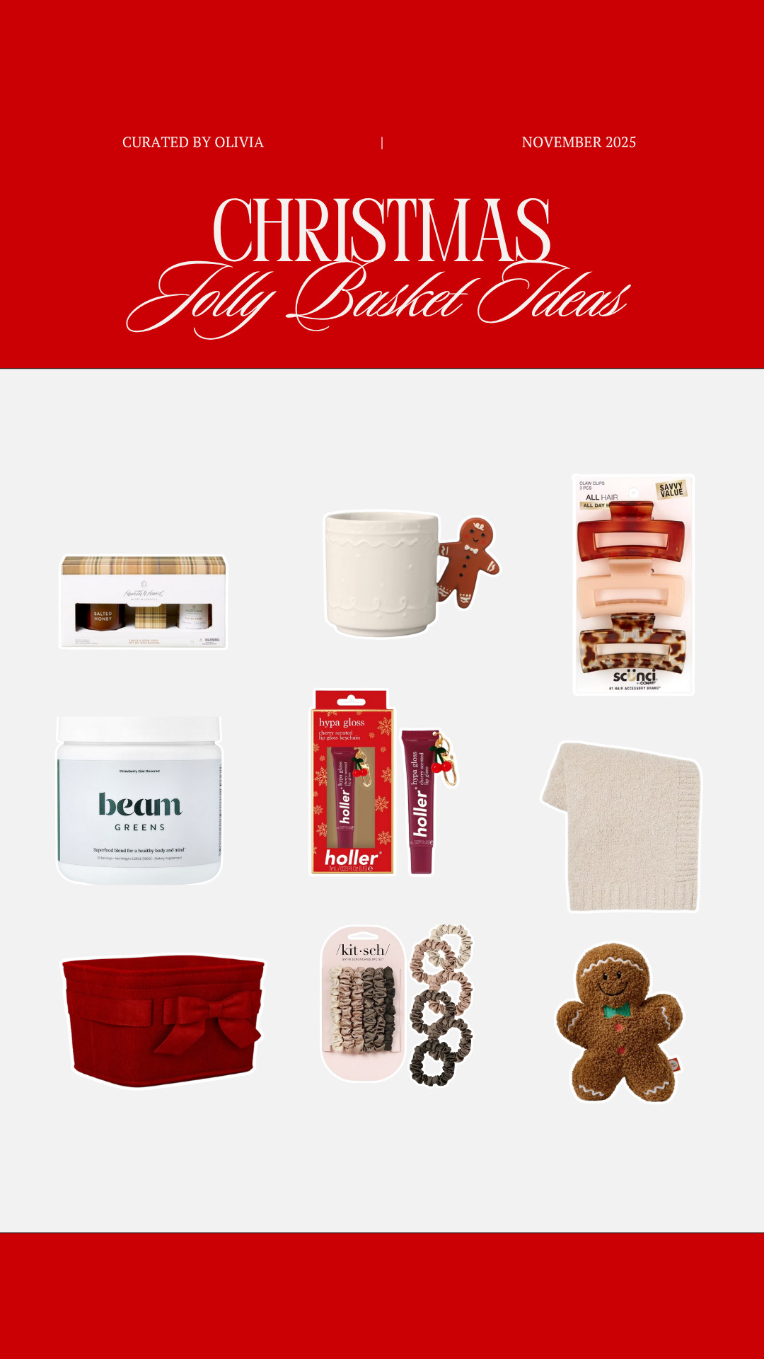 Target Jolly Basket Inspo!!

jolly basket, target basket, target gift basket, jolly basket inspo, stocking stuffers, stocking stuffer ideas, target finds, holiday finds, Olivia Freda Curves 

 #LTKGiftGuide #LTKHoliday #LTKSeasonal