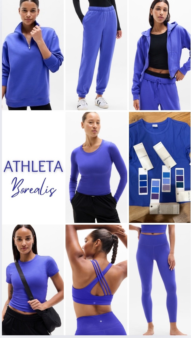 Athleta Borealis
Neutral hue, mid value, mid/high chroma

HOC Autumn - Heliotrope
TCI: Bright winter, light spring have closest match 

I honestly feel this is a pretty versatile color - soft seasons should avoid.



#LTKCyberWeek #LTKActive #LTKfitnessgoals