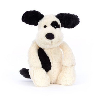 Bashful Black & Cream Puppy | Jellycat US