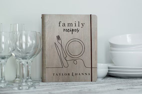 Anniversary Gift Family Recipe Book with Dividers / Family Keepsake Wood Cookbook / Stunning Pers... | Etsy (US)