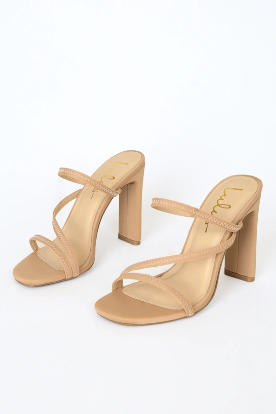Ferrara Natural High Heel Sandals | Lulus