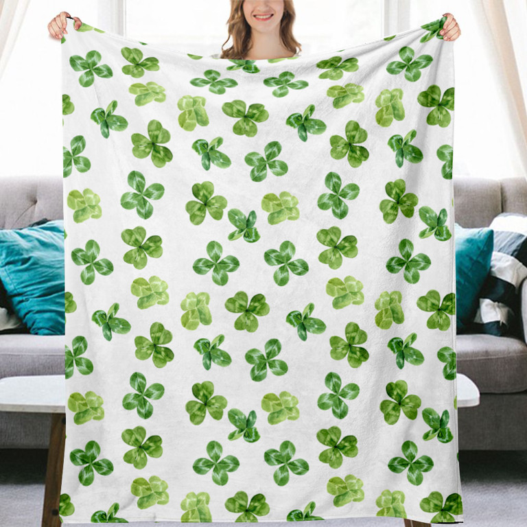 St Patricks Day Flannel Throw Blanket Soft Flannel Blankets Comfortable Warm,Microfiber Fleece Th... | Walmart (US)