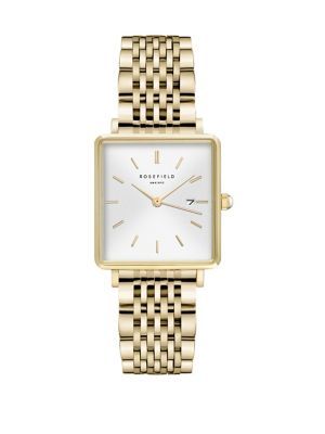 Rosefield - The Boxy Stainless Steel Bracelet Watch | The Bay
