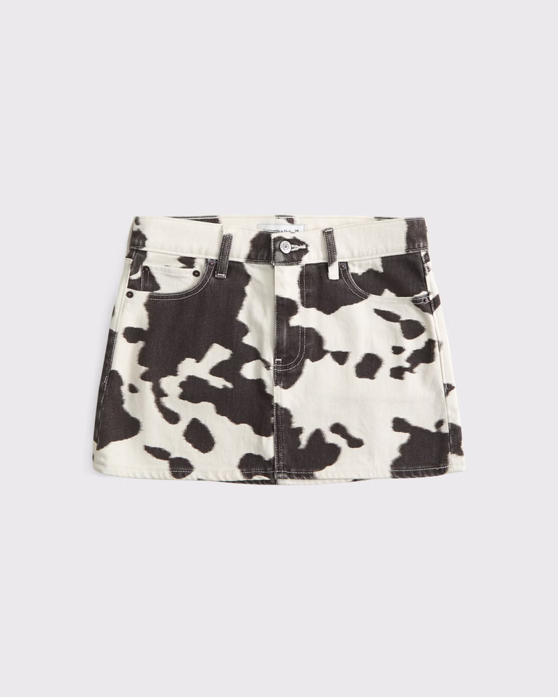 Women's Mid Rise Denim Mini Skirt | Women's Bottoms | Abercrombie.com | Abercrombie & Fitch (US)