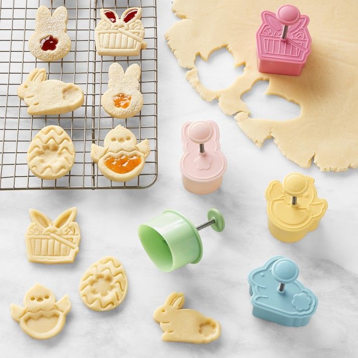 Williams Sonoma Easter Thumbprint Cookie Cutters Set of 5 | Williams-Sonoma