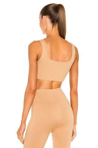 Set Active X REVOLVE Box Cut Sports Bra in Pampas from Revolve.com | Revolve Clothing (Global)