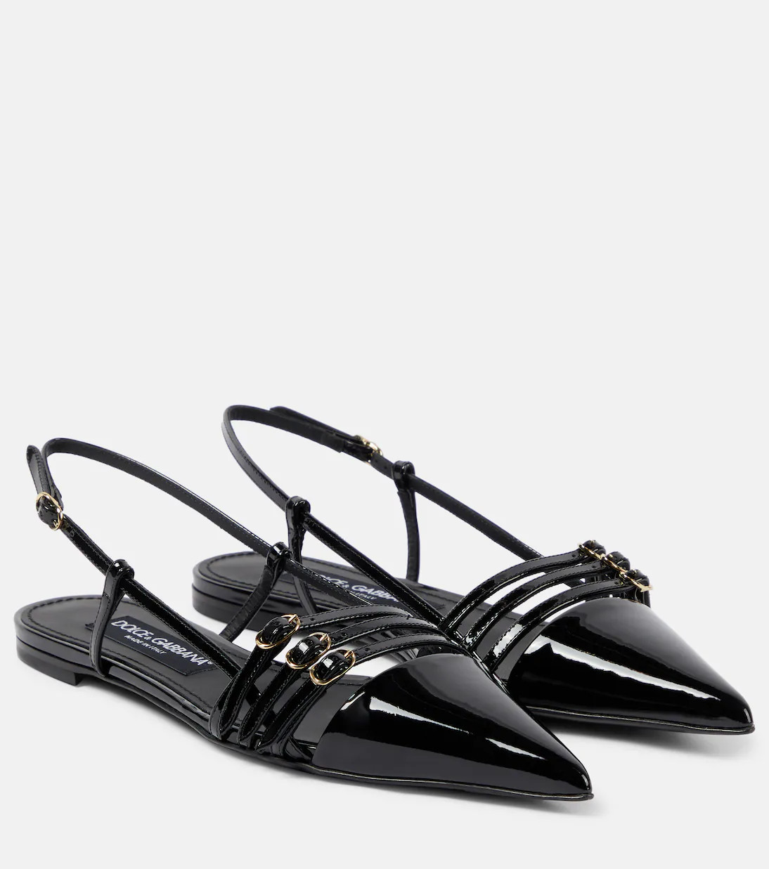 Patent leather slingback ballet flats | Mytheresa (US/CA)