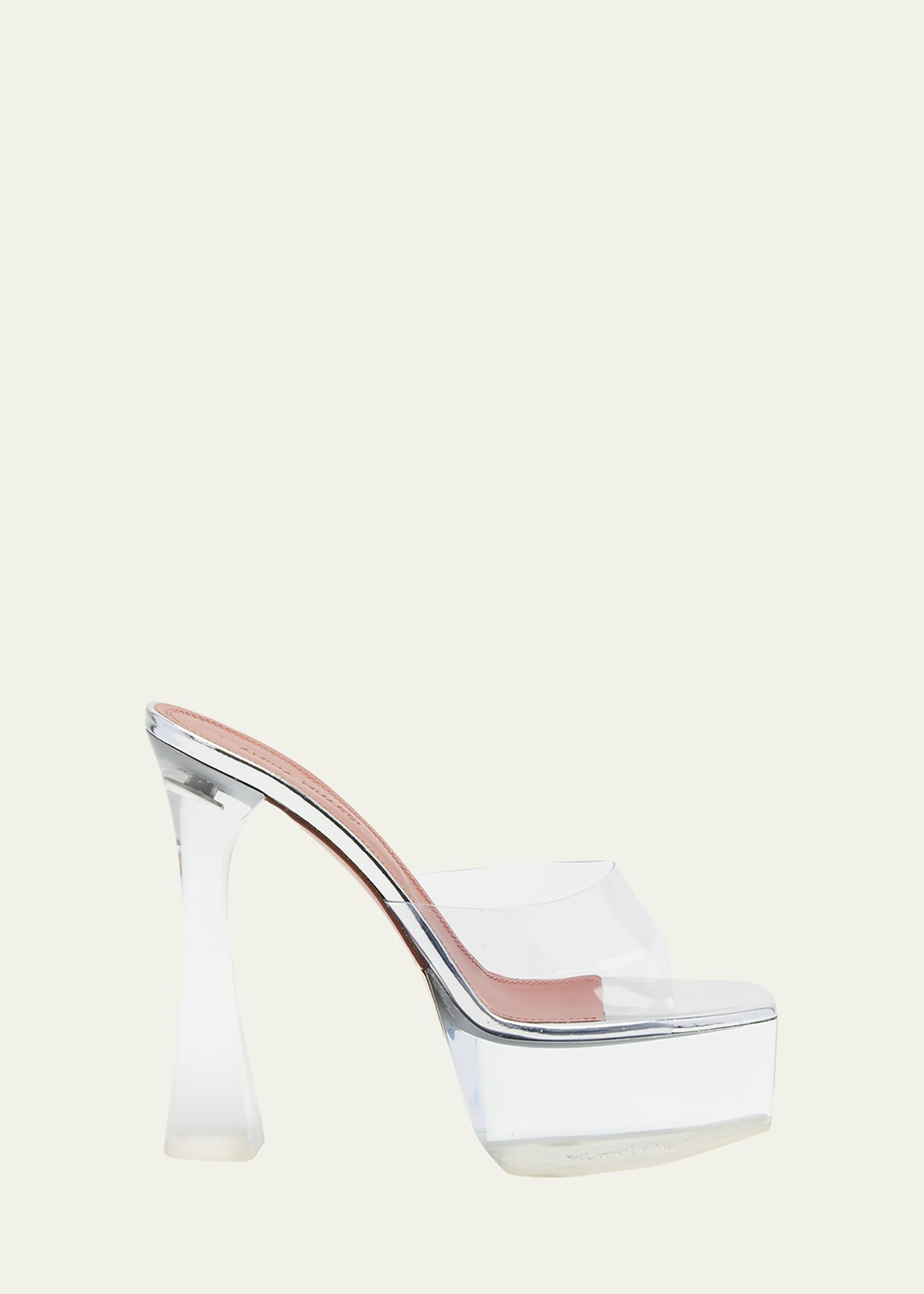 Dalida Transparent Platform Slide Sandals | Bergdorf Goodman