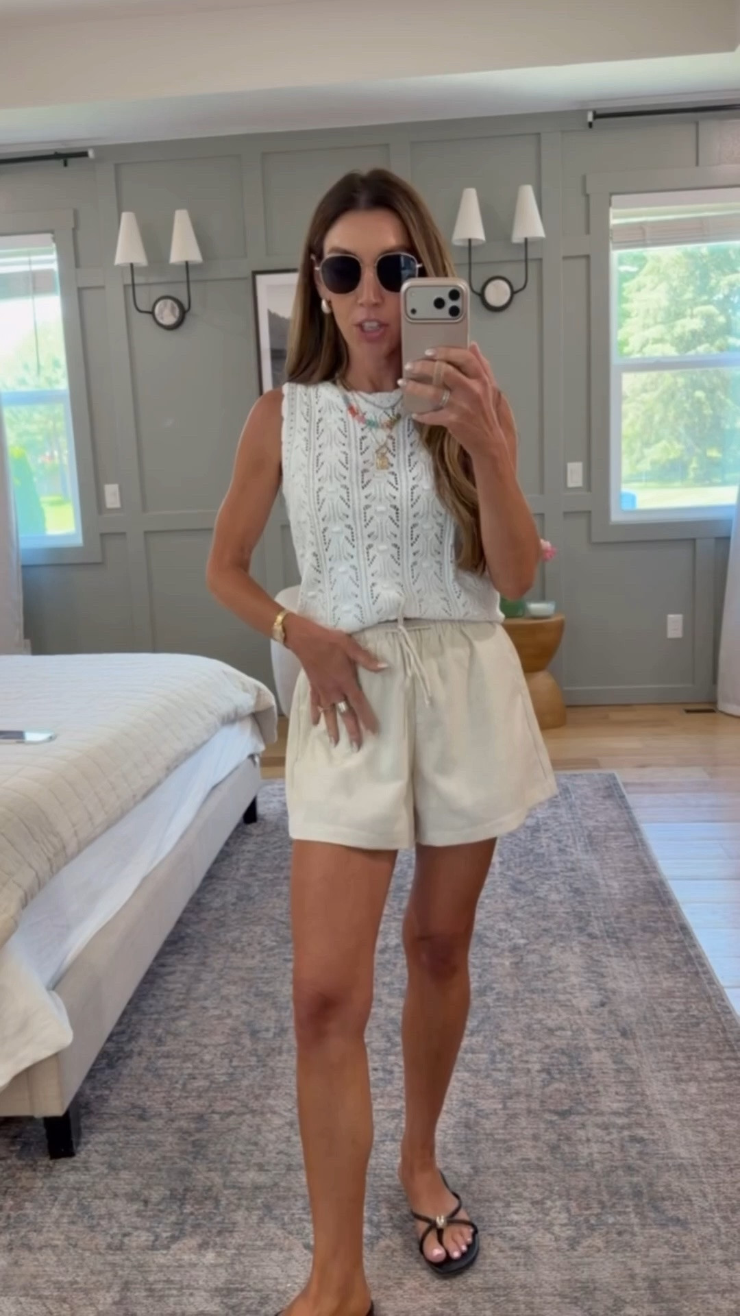 This knit top is perfect for work or office this summer! Plus linen shorts that don’t wrinkle 🙌🏻🙌🏻

#casualoutfit #summeroutfit

#LTKWorkwear #LTKTall #LTKootd