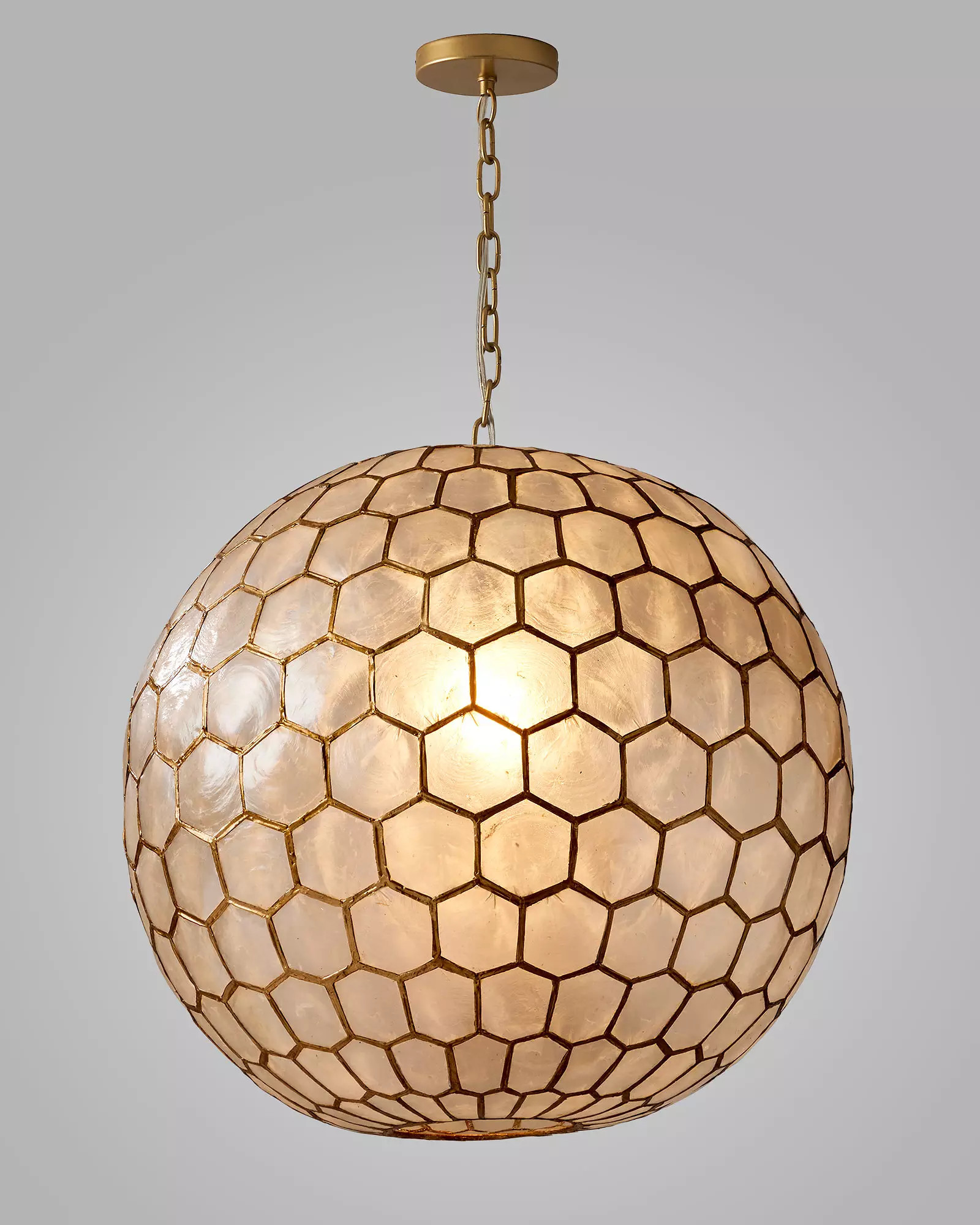 Capiz Honeycomb Pendant | Serena and Lily