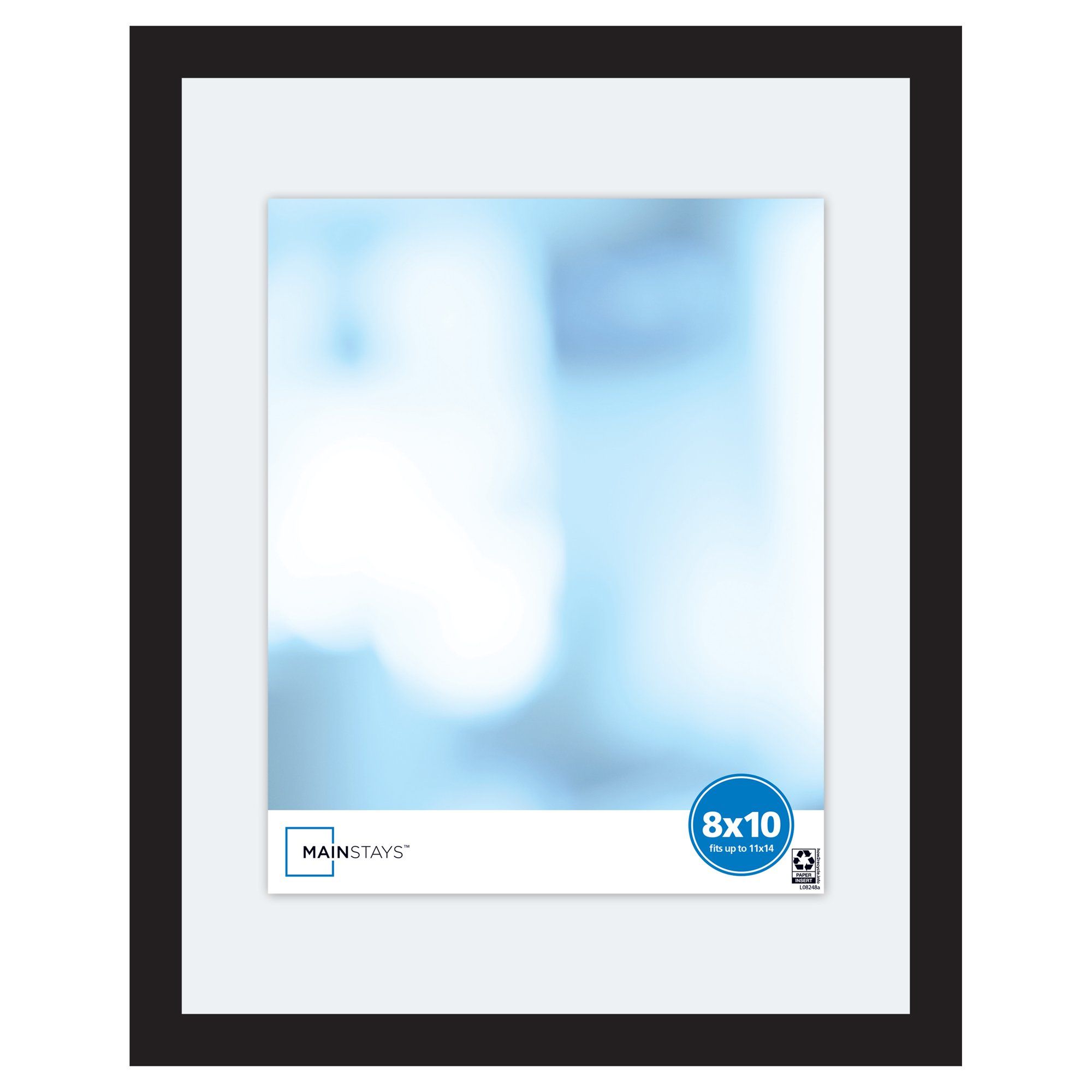 Mainstays 11x14 Wide Float Picture Frame, Black Finish | Walmart (US)