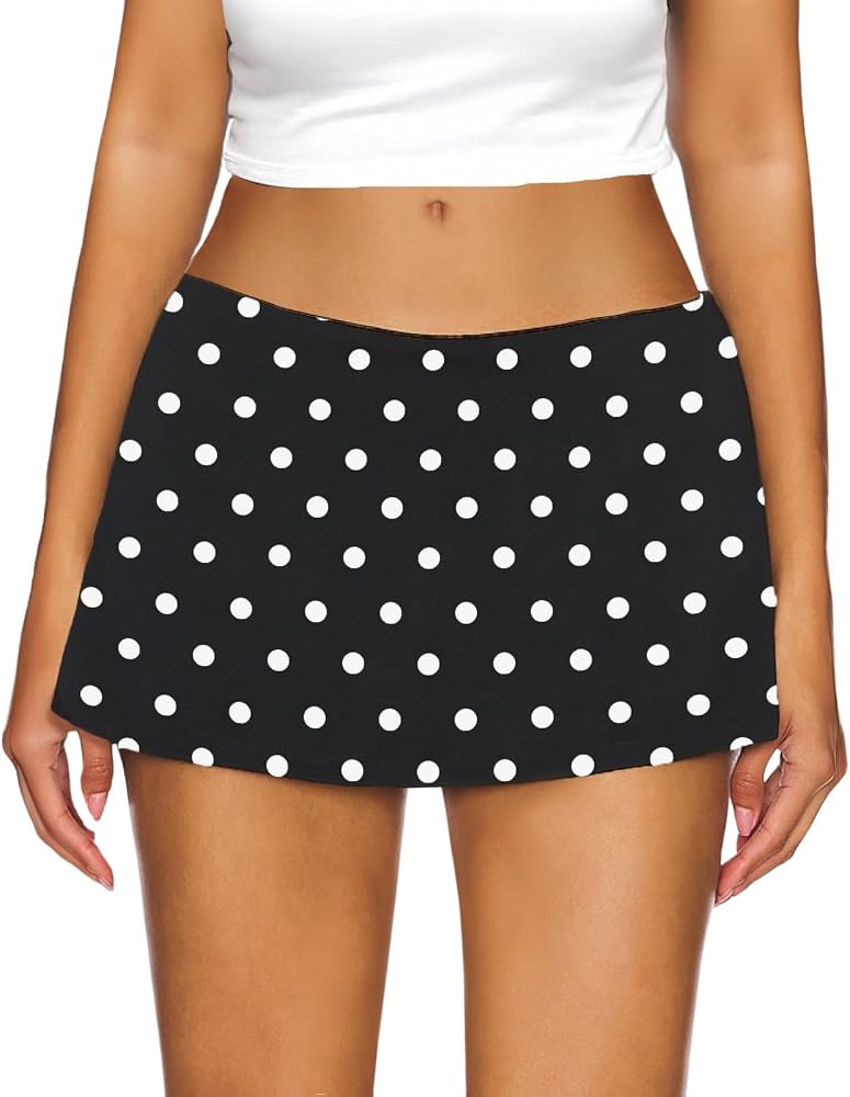 AnotherChill Women's Low Rise Mini Skort Skirt with Built-in Shorts | Amazon (US)