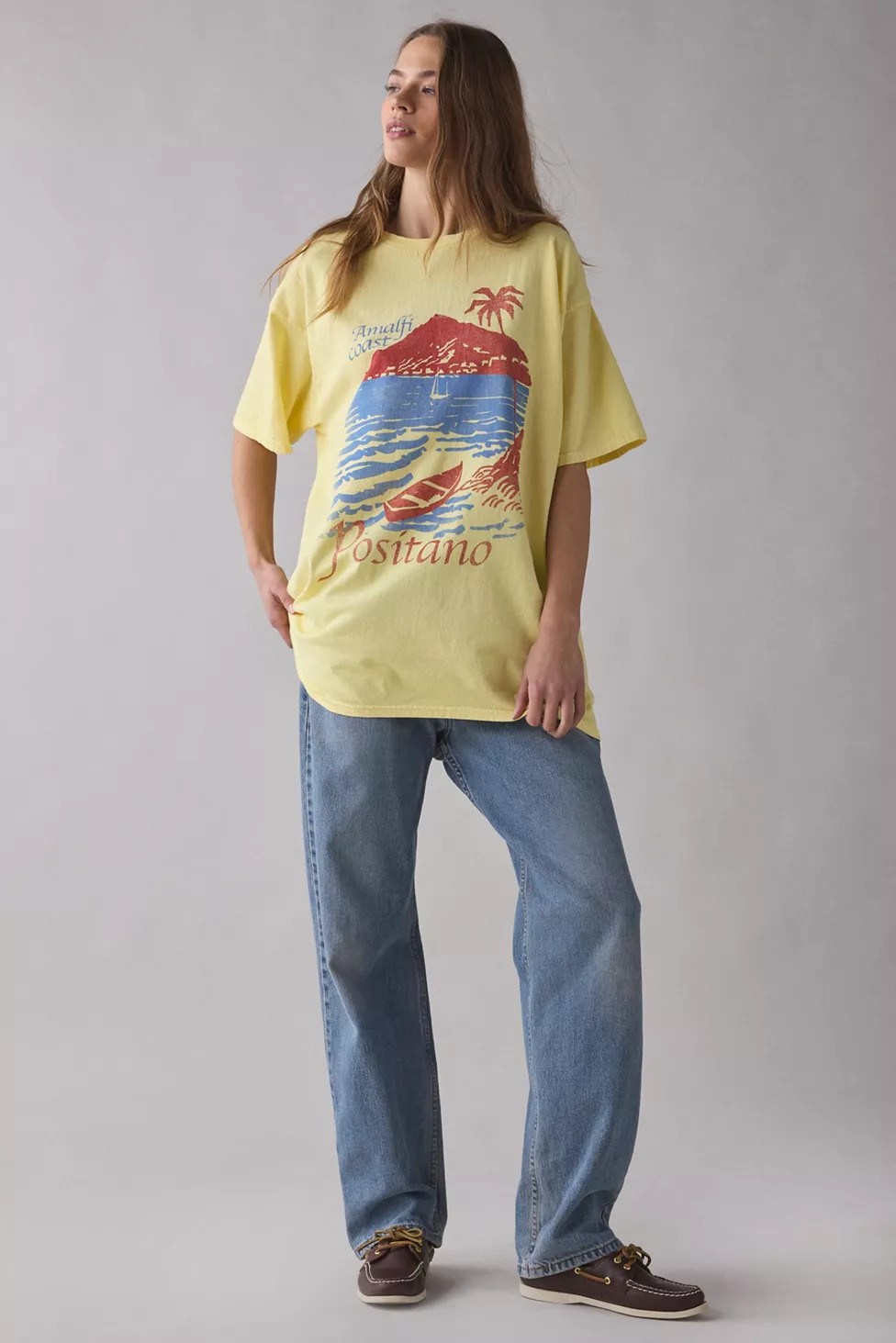 Positano Amalfi Coast Graphic T-Shirt Dress | Urban Outfitters (US and RoW)