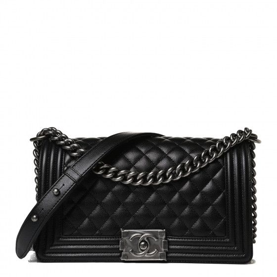 CHANEL

Caviar Quilted Medium Boy Flap Black | Fashionphile