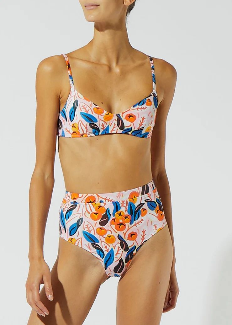 The Cora Bottom Orange Tree Print | Solid & Striped