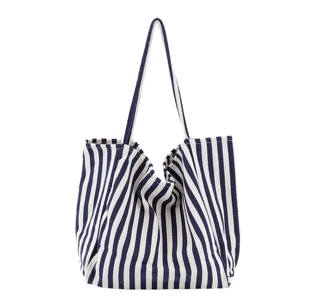 Yipa Large Capacity Canvas Women's Bag Simple Striped Women's Shoulder Bag Multifunctional Casual... | Walmart (US)