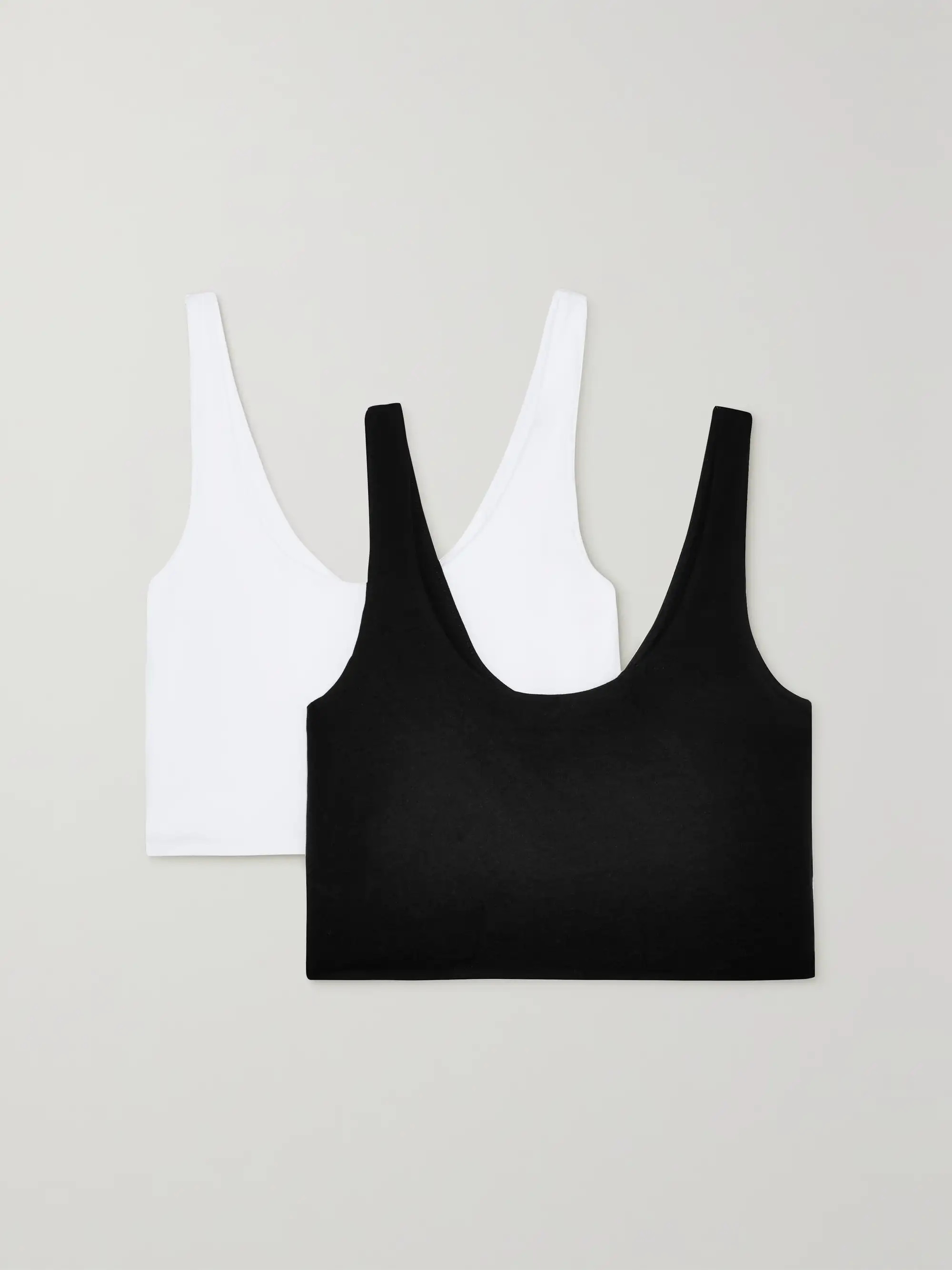 + NET SUSTAIN Clio set of two stretch organic Pima cotton jersey soft cup bras | NET-A-PORTER (US)