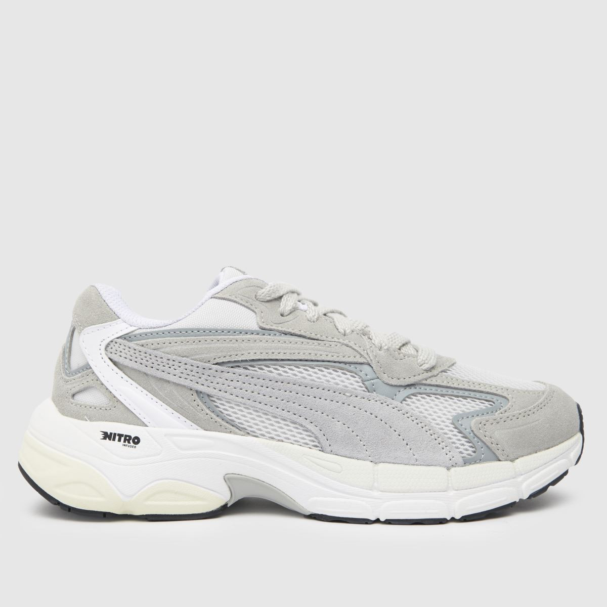 PUMA teveris nitro trainers in light grey | Schuh