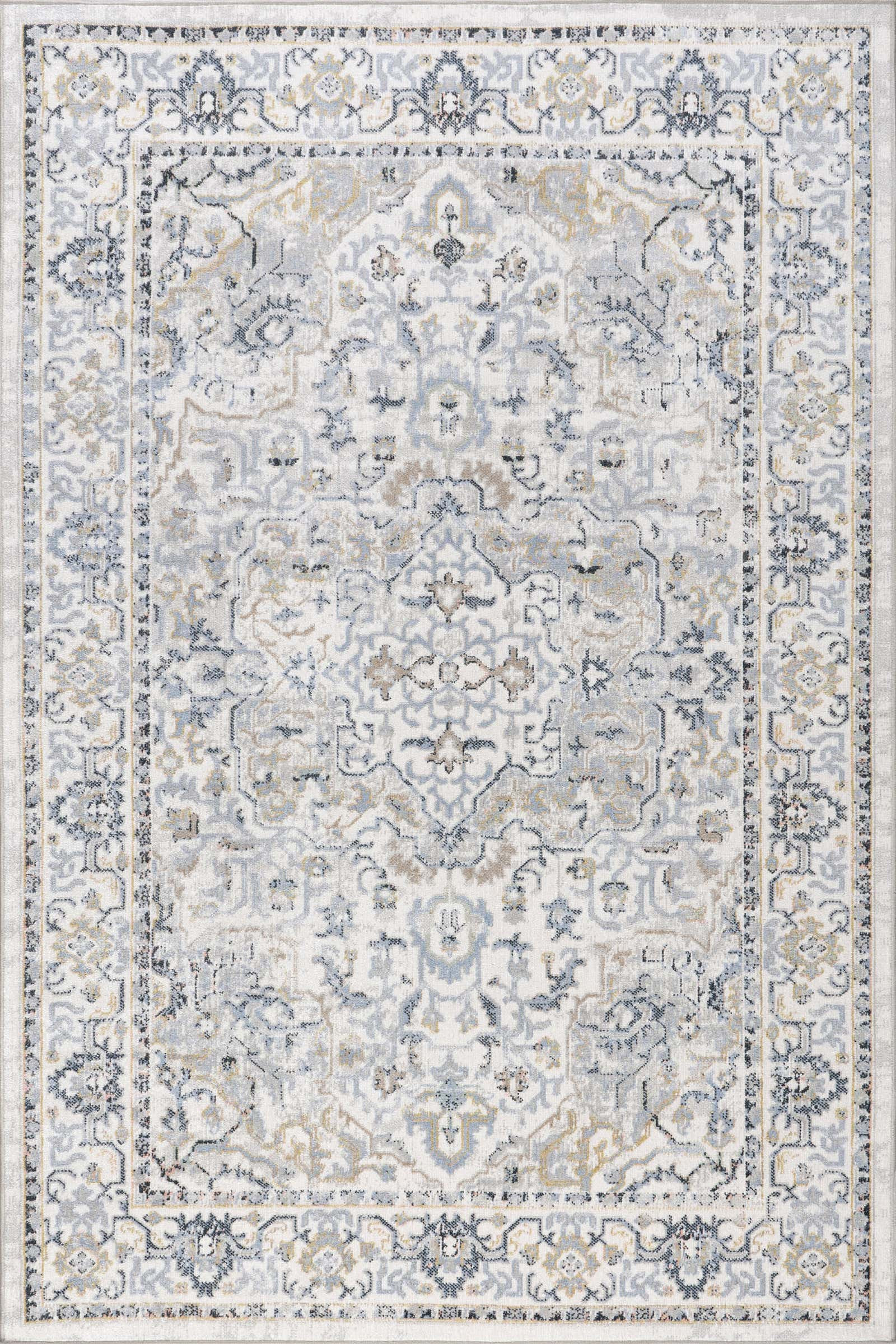 Color: BlueLianna Washable Vines Rug | Cream Cream swatchLianna Washable Vines Rug | Beige Beige ... | Rugs USA