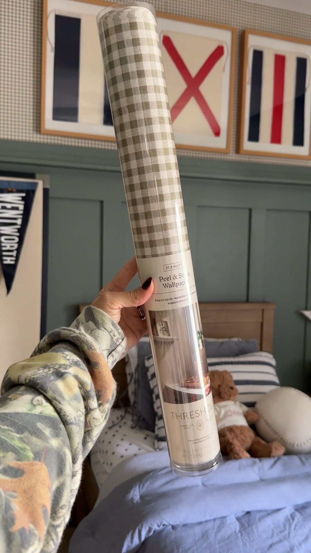 Still in disbelief that this peel and stick wallpaper is from Target and only $35 a roll!! 

#LTKKids #LTKHome