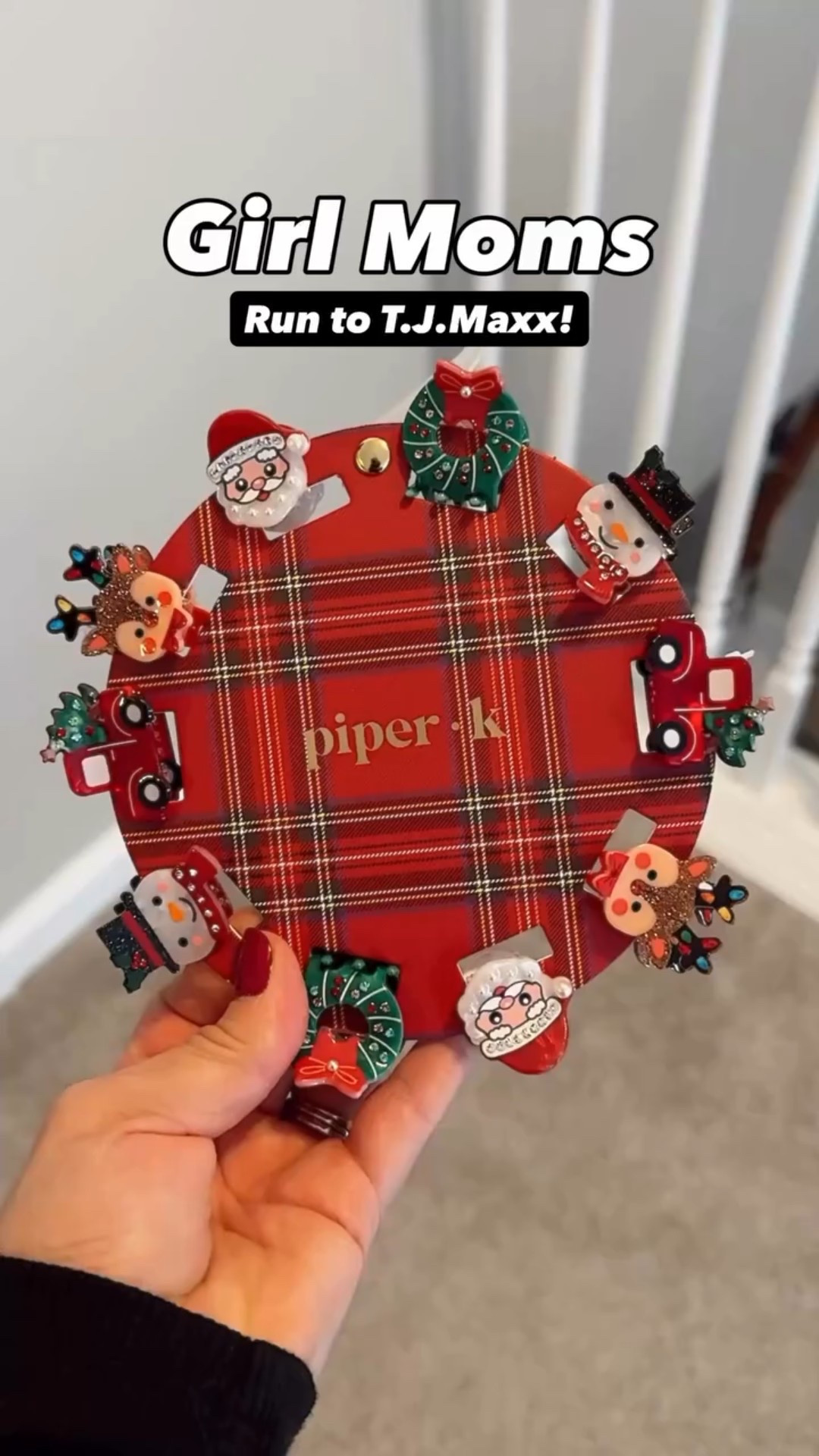 These Christmas hair clips were too cute not to share with my fellow girl moms!!🎄✨ I found them at T.J.Maxx for only $7.99!! 🙌🏼 

These are so cute for a variety of toddler girl and little girl hairstyles, but we’re keeping it simple with the piggy tails because we can’t sit still much longer than that (yet!). 😜

If you can’t tell, Wes is very much feeling them. 😆 She had a really hard time choosing between the snowman and Santa, but the big red guy won for tonight.🎅🏼

I can’t link exacts, but I’ve linked a ton of similar items in case you can’t find these in store.

♥️ If you think these are adorable, too, share with the girl moms in your life!