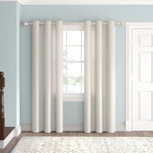 Wayfair Basics® Solid Blackout Grommet Single Curtain Panel | Wayfair North America