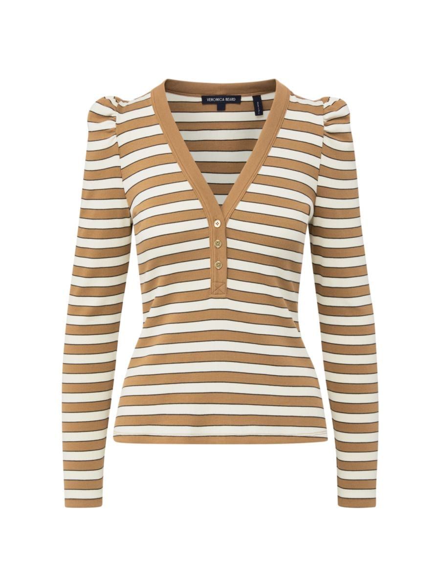 Dekalb Striped Cotton-Blend T-Shirt | Saks Fifth Avenue